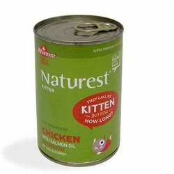 Κονσέρβα γάτας Naturest με κοτόπουλο και σολομό 400gr